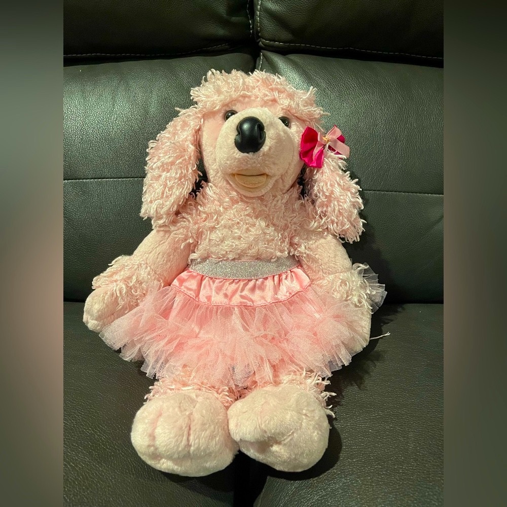 Build A Bear Pink Poodle Dog plush